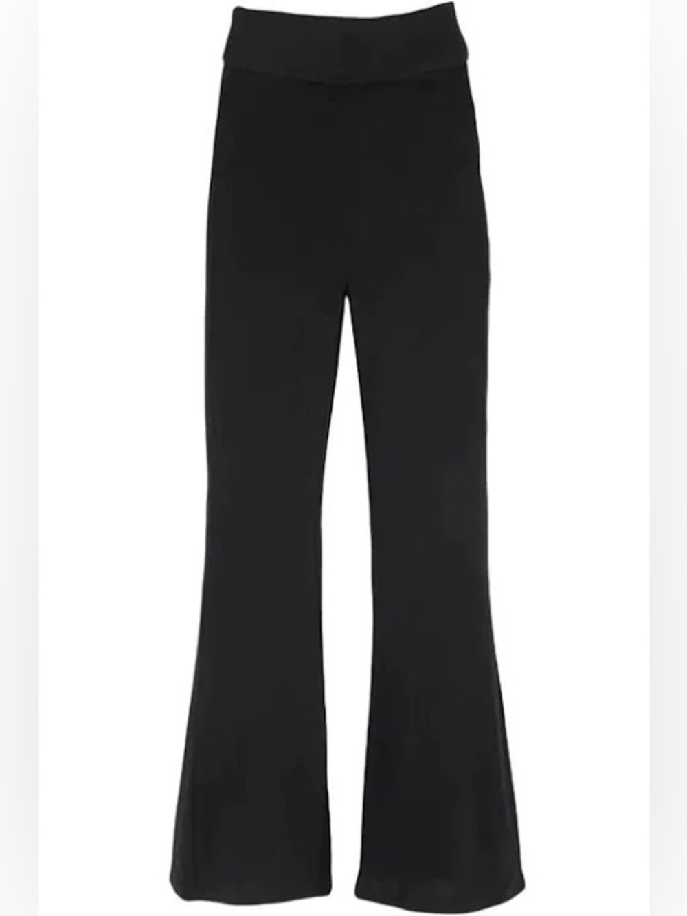Katie J NYC DREW HACCI ROLLDOWN Black Knit pants size XS
